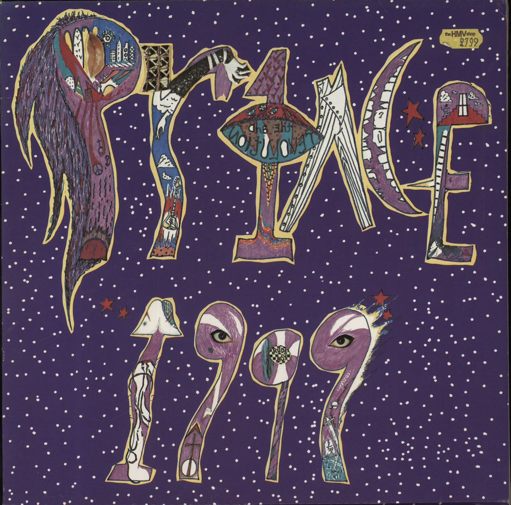 Prince 1999 (Nineteen Ninety Nine) - Barcoded Sleeve UK 2-LP vinyl record set (Double LP Album) 92.3720-1