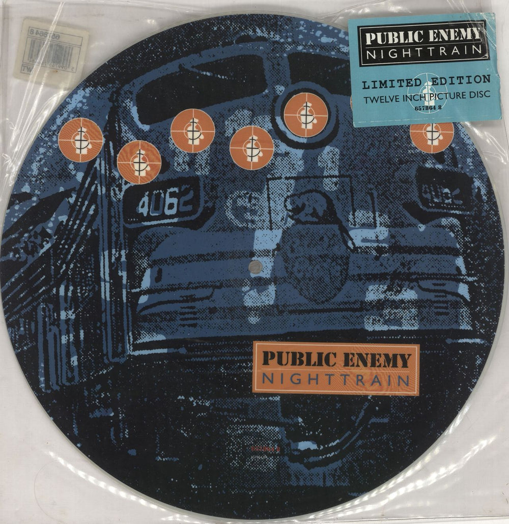 Public Enemy Night Train UK 12" vinyl picture disc (12 inch picture record) 6578648