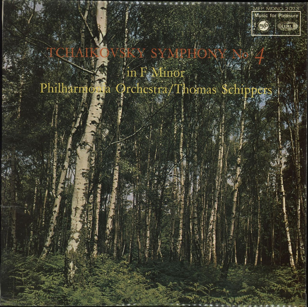 Pyotr Ilyich Tchaikovsky Symphony No. 4 in F Minor, Op.36 UK vinyl LP album (LP record) MFP2073