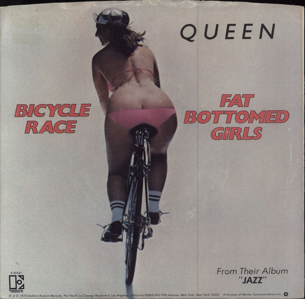 Queen Fat Bottomed Girls + P/S - EX US Promo 7" vinyl single (7 inch record / 45) E-45541-Y