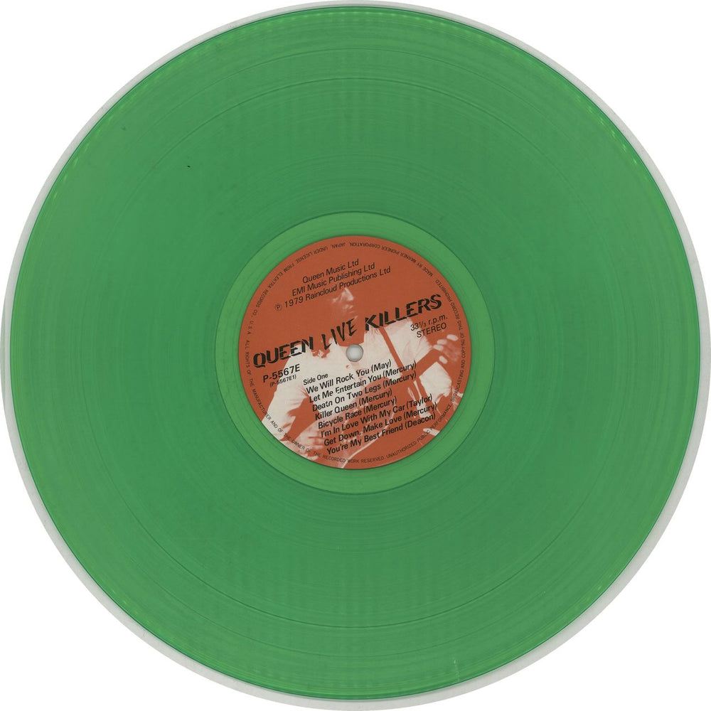 Queen Live Killers - Red & Green Vinyl Japanese 2-LP vinyl record set (Double LP Album) QUE2LLI463958