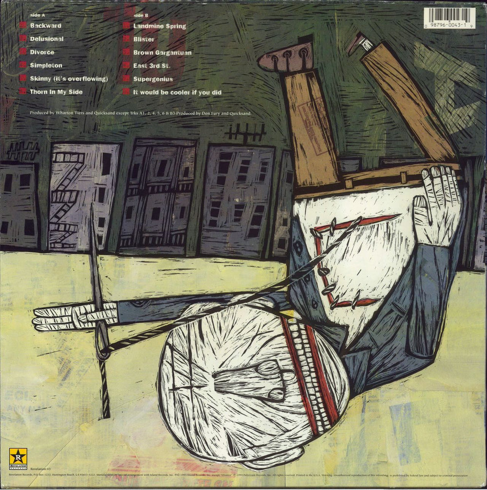 Quicksand Manic Compression US vinyl LP album (LP record)