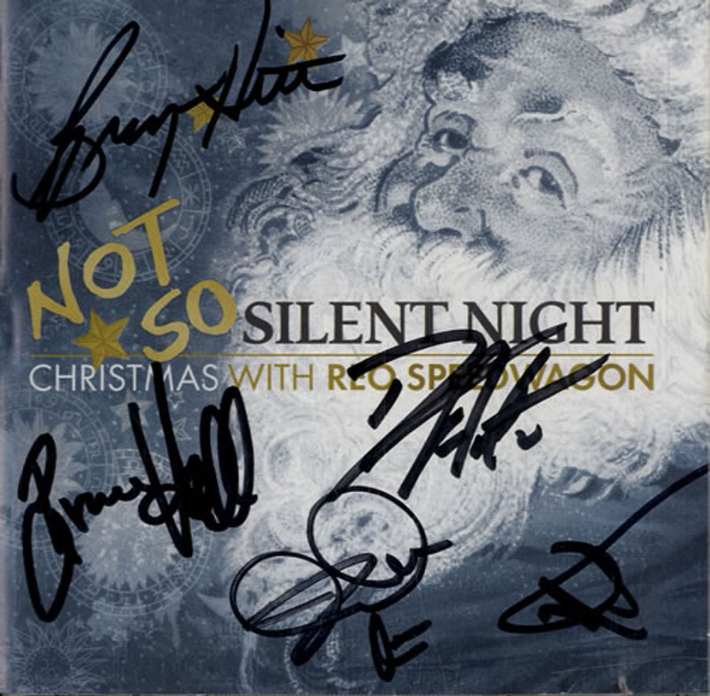 R.E.O. Speedwagon Not So Silent Night - Christmas With REO Speedwagon - Signed US Promo CD album (CDLP) A760627