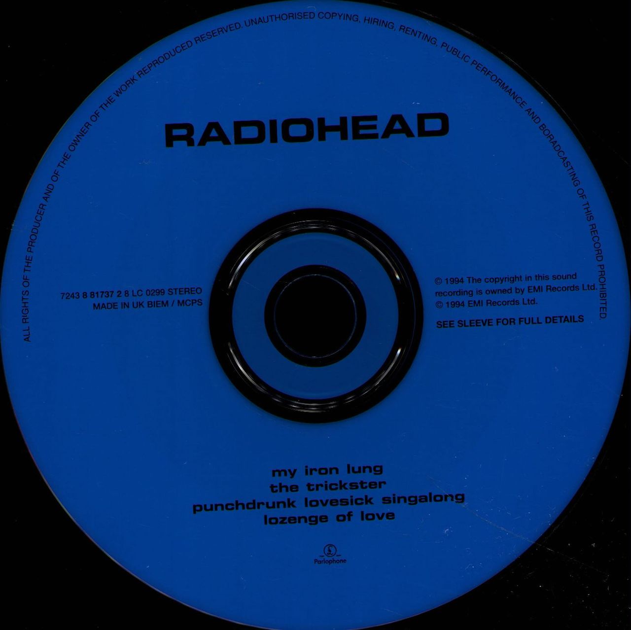 Radiohead My Iron Lung EP - CD1 Reissue UK CD single — RareVinyl.com