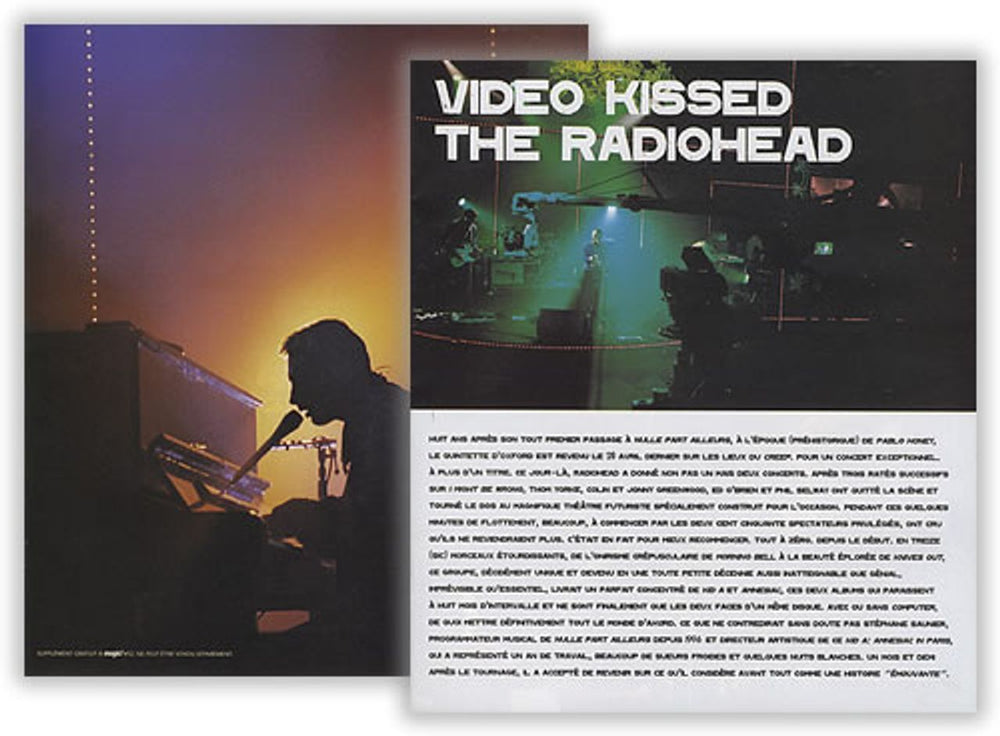 Radiohead Quantity Of Media/Press Presenters French Promo handbill R-HHBQU405770