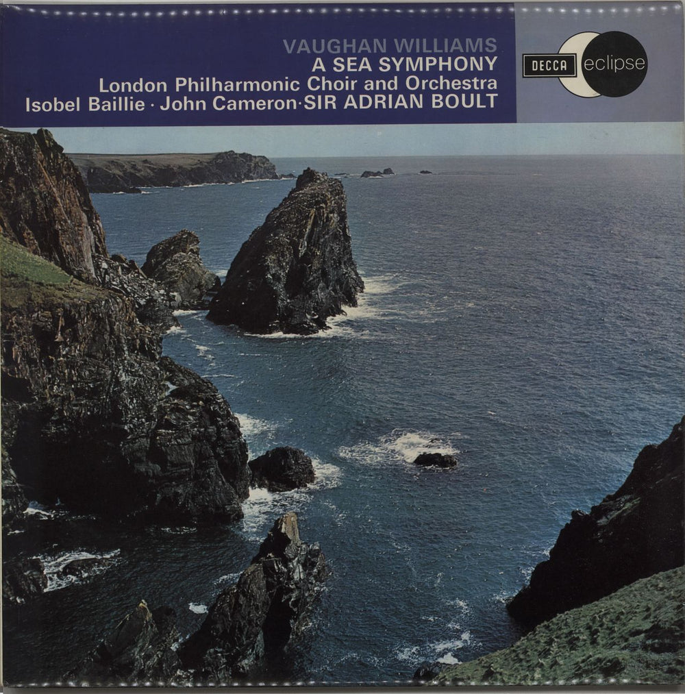 Ralph Vaughan Williams A Sea Symphony UK vinyl LP album (LP record) ECS583