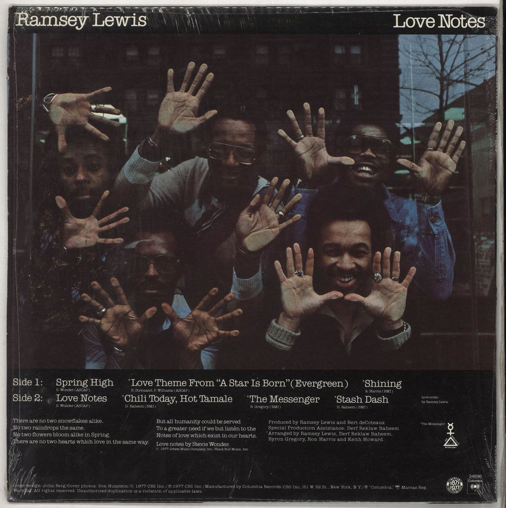 Ramsey Lewis Love Notes US vinyl LP album (LP record)