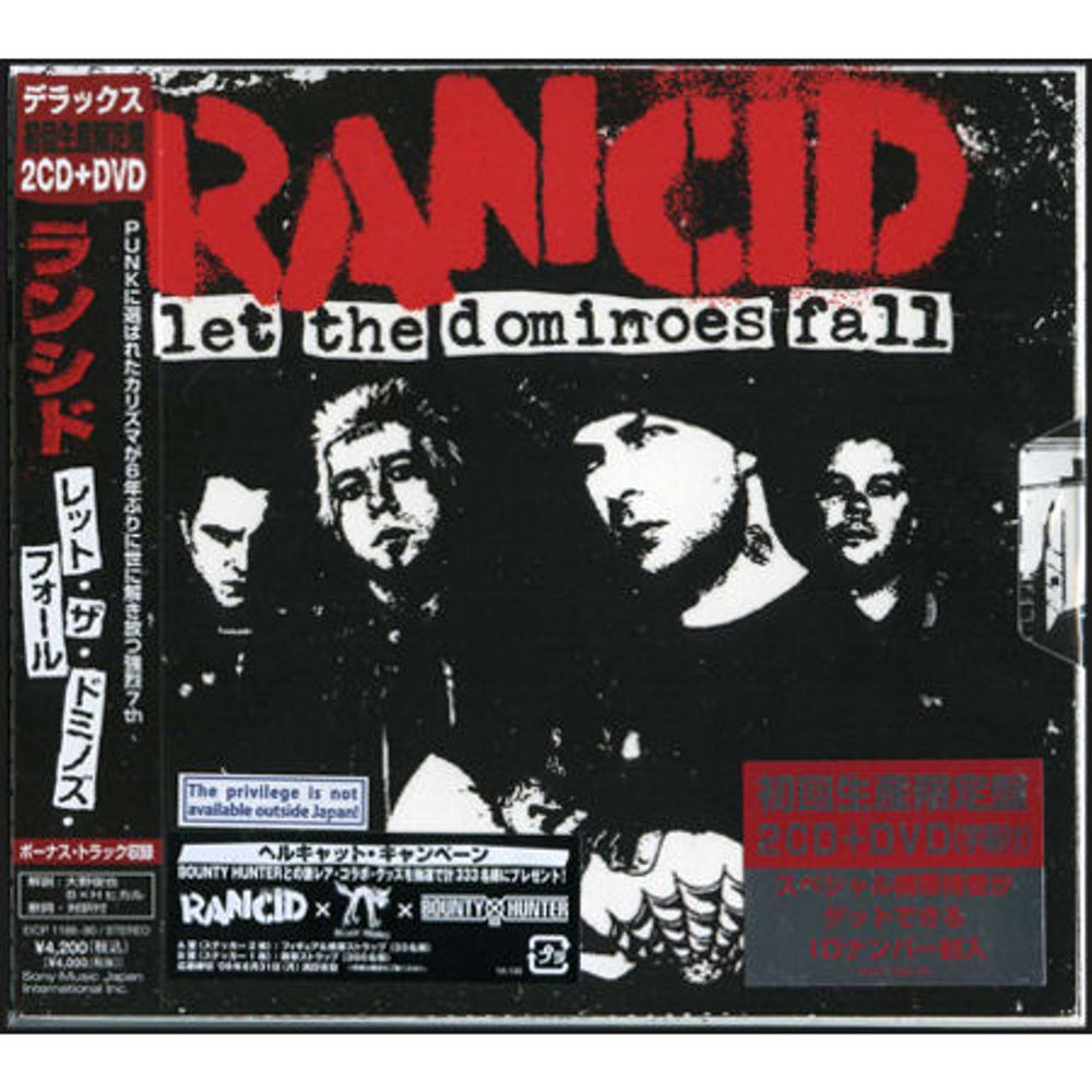 Rancid Let The Dominoes Fall Japanese 3-disc CD/DVD Set EICP-1188~90