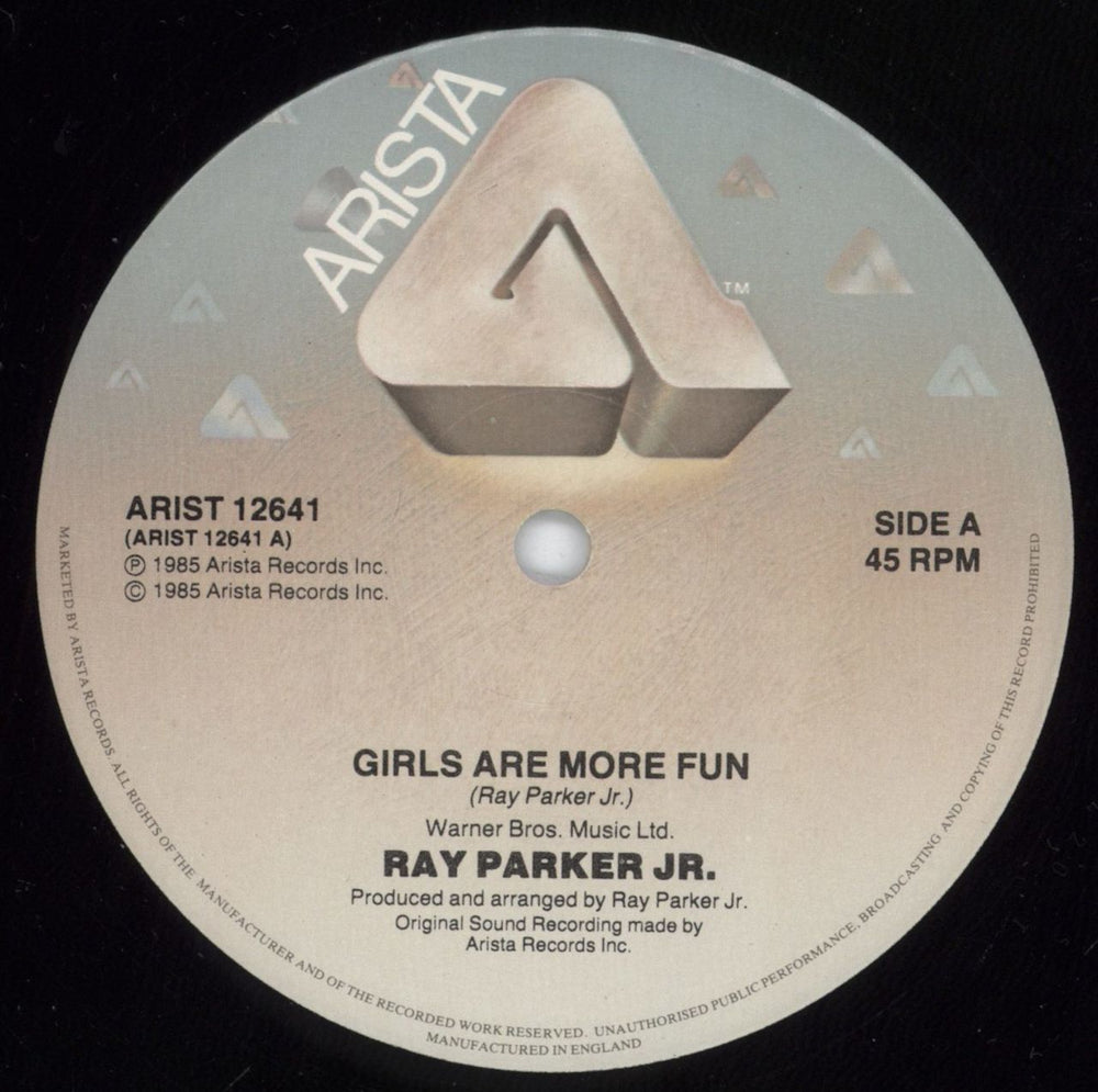 Ray Parker Jr Girls Are More Fun UK 12" vinyl single (12 inch record / Maxi-single) RPJ12GI800319