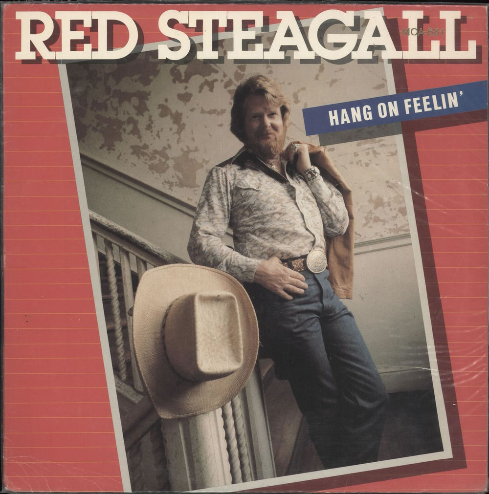 Red Steagall Hang On Feelin' US vinyl LP album (LP record) AB-1051