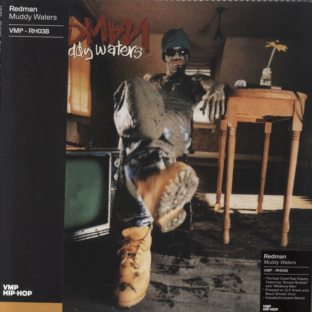 Redman Muddy Waters - Green Translucent With Black Smoke Vinyl US 2-LP vinyl record set (Double LP Album) RH038