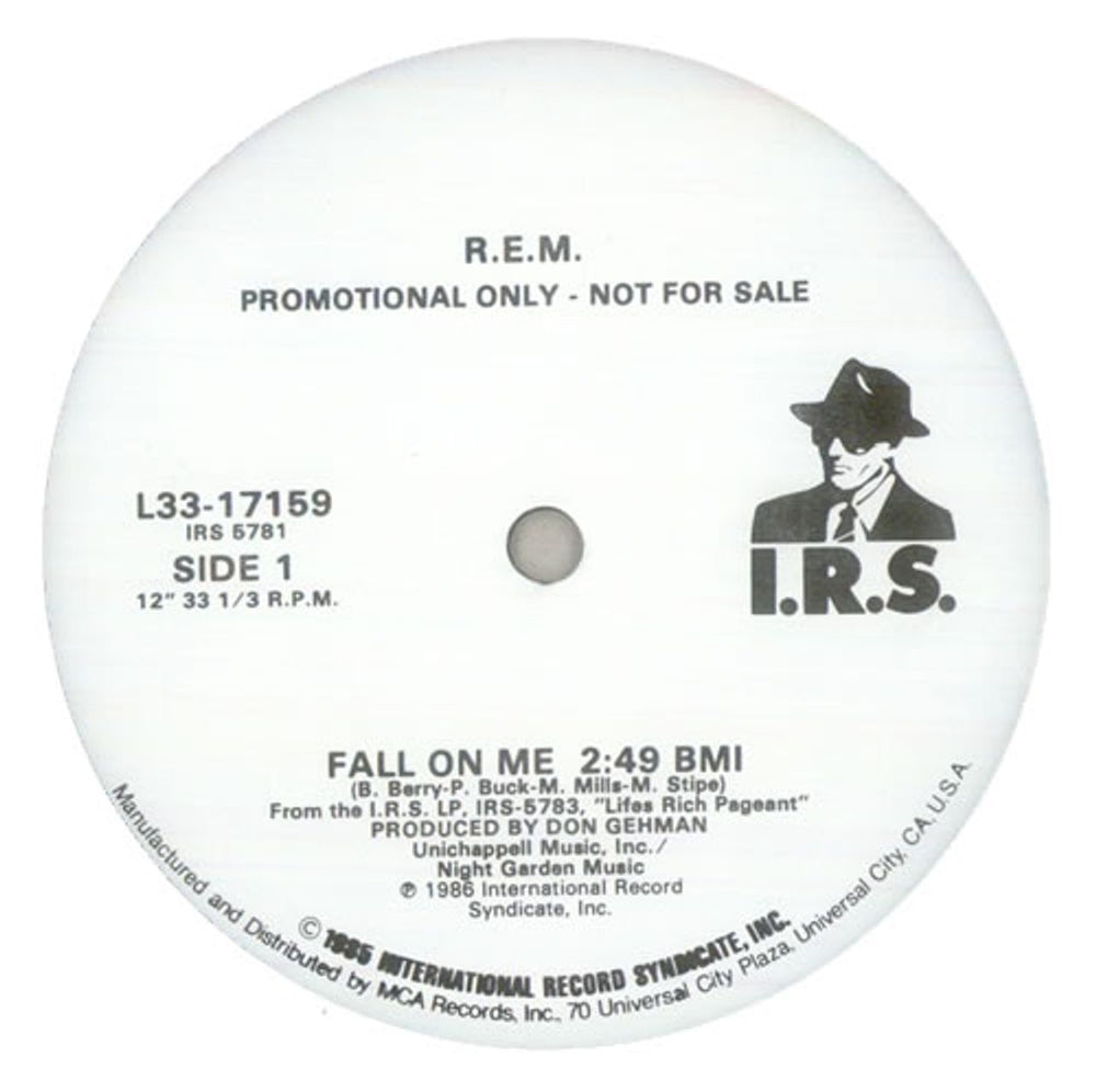 REM Fall On Me US Promo 12" vinyl single (12 inch record / Maxi-single) REM12FA12682