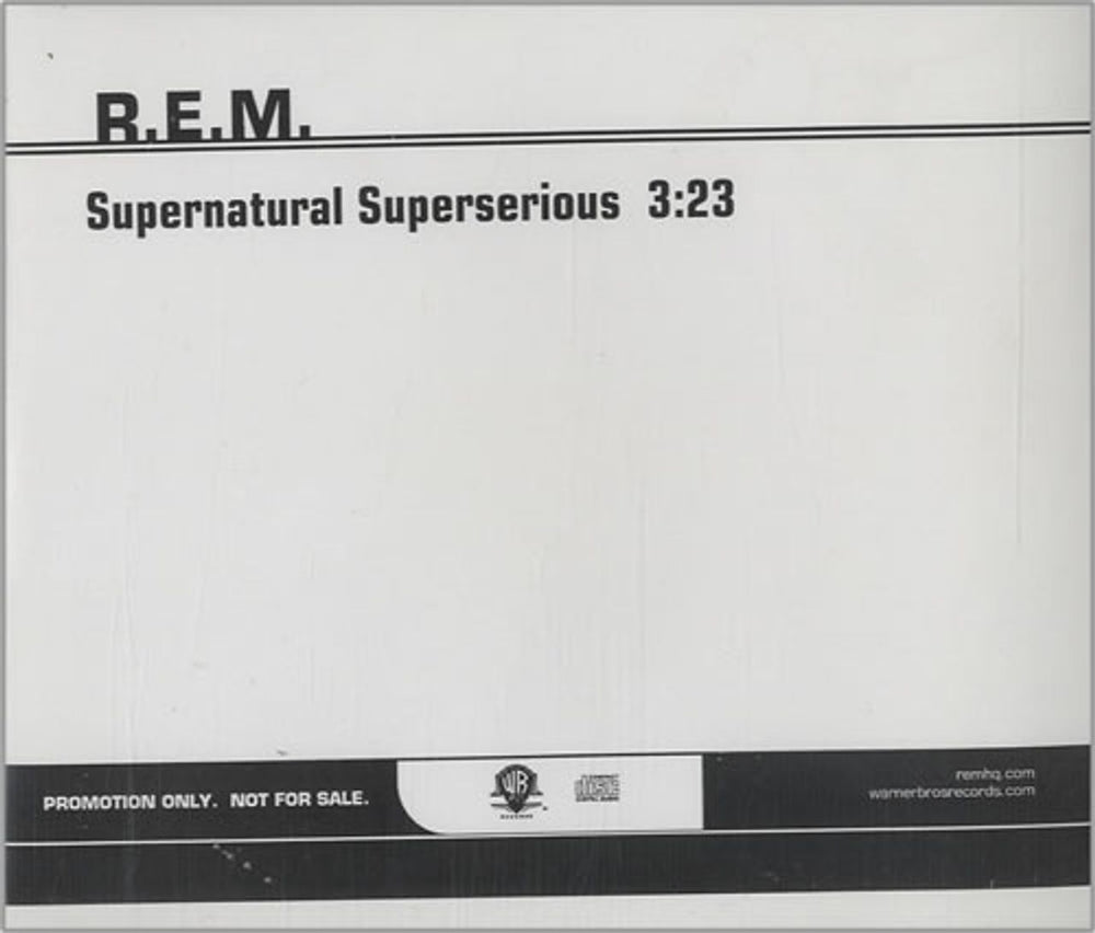 REM Supernatural Superserious US Promo CD single (CD5 / 5") PRO-CDR-437884