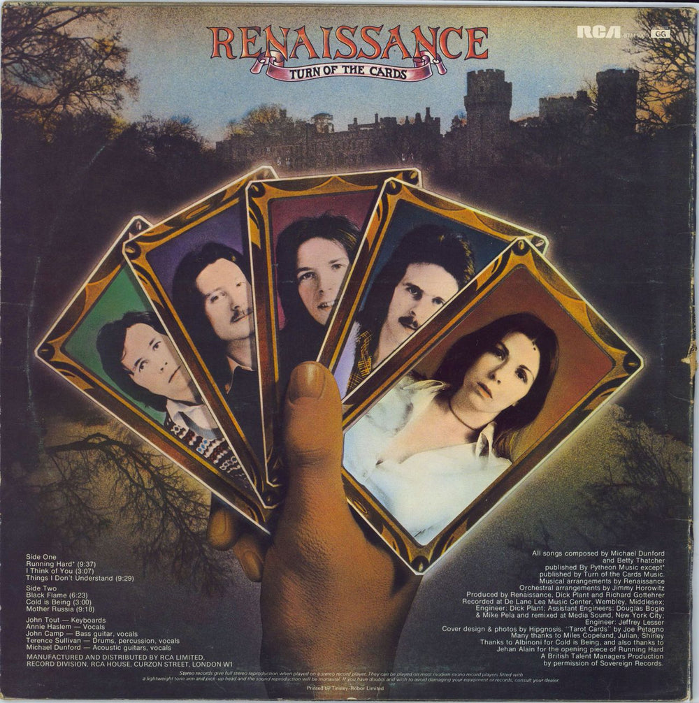 Renaissance Turn Of The Cards - EX - Brown label UK vinyl LP album (LP record)