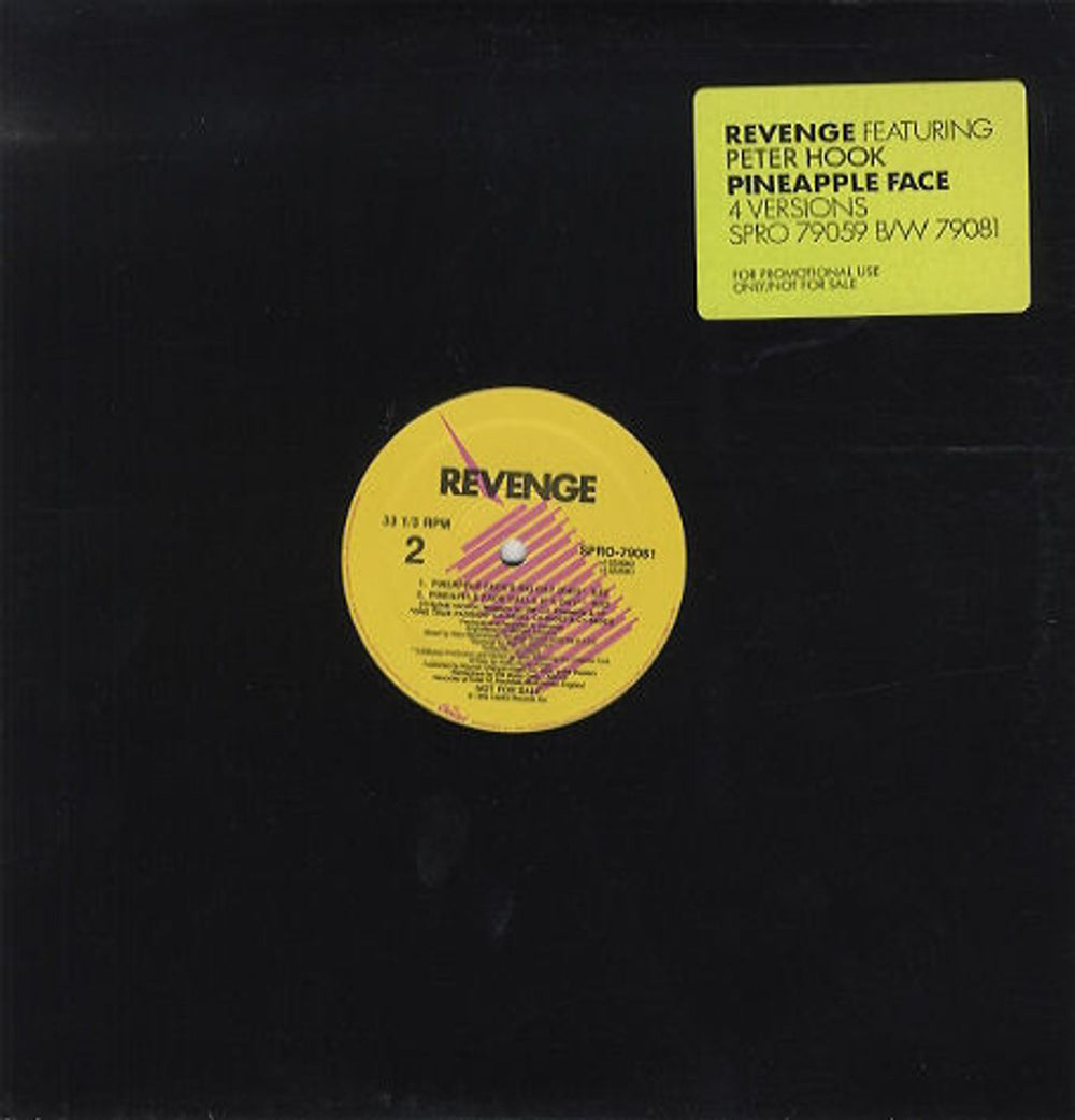 Revenge Pineapple Face US Promo 12" vinyl single (12 inch record / Maxi-single) SPRO79059