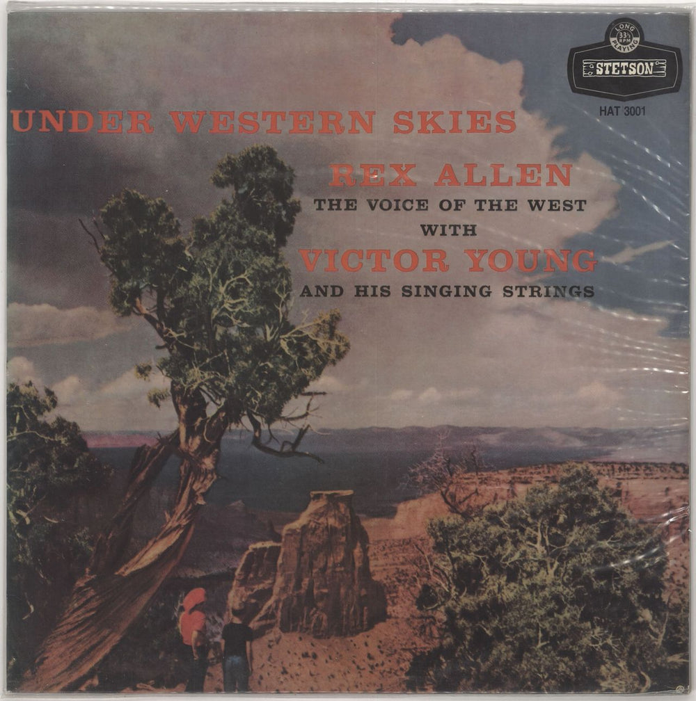 Rex Allen Under Western Skies UK vinyl LP album (LP record) HAT3001