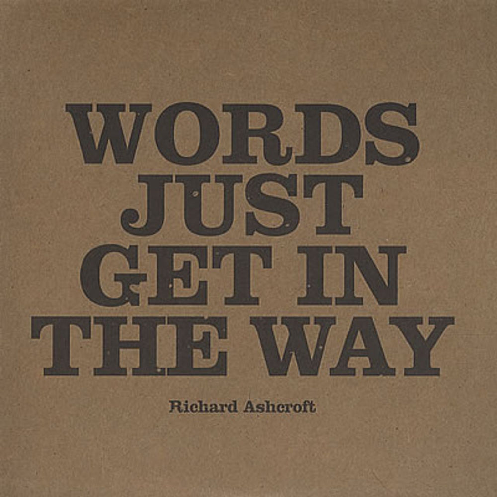 Richard Ashcroft Words Just Get In The Way UK Promo CD single (CD5 / 5") CDRDJ6700