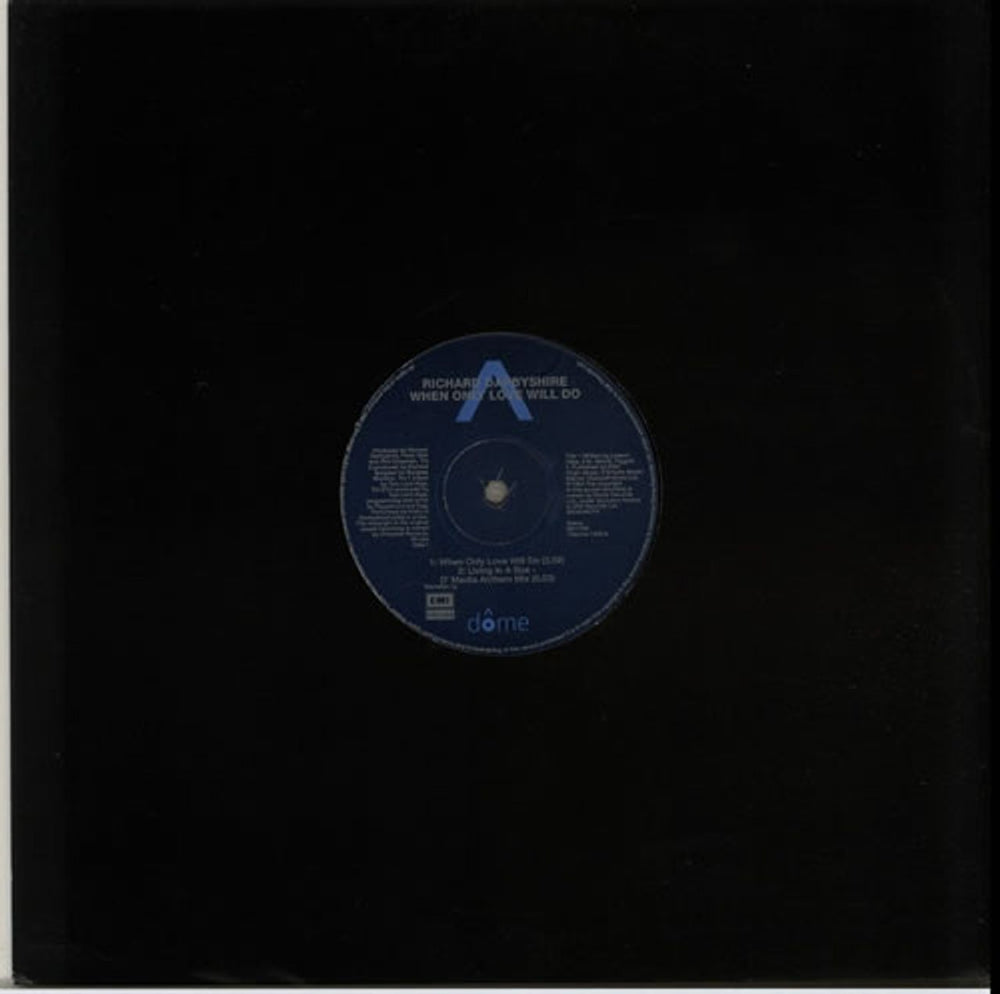 Richard Darbyshire When Only Love Will Do UK 12" vinyl single (12 inch record / Maxi-single) 12DOME1008