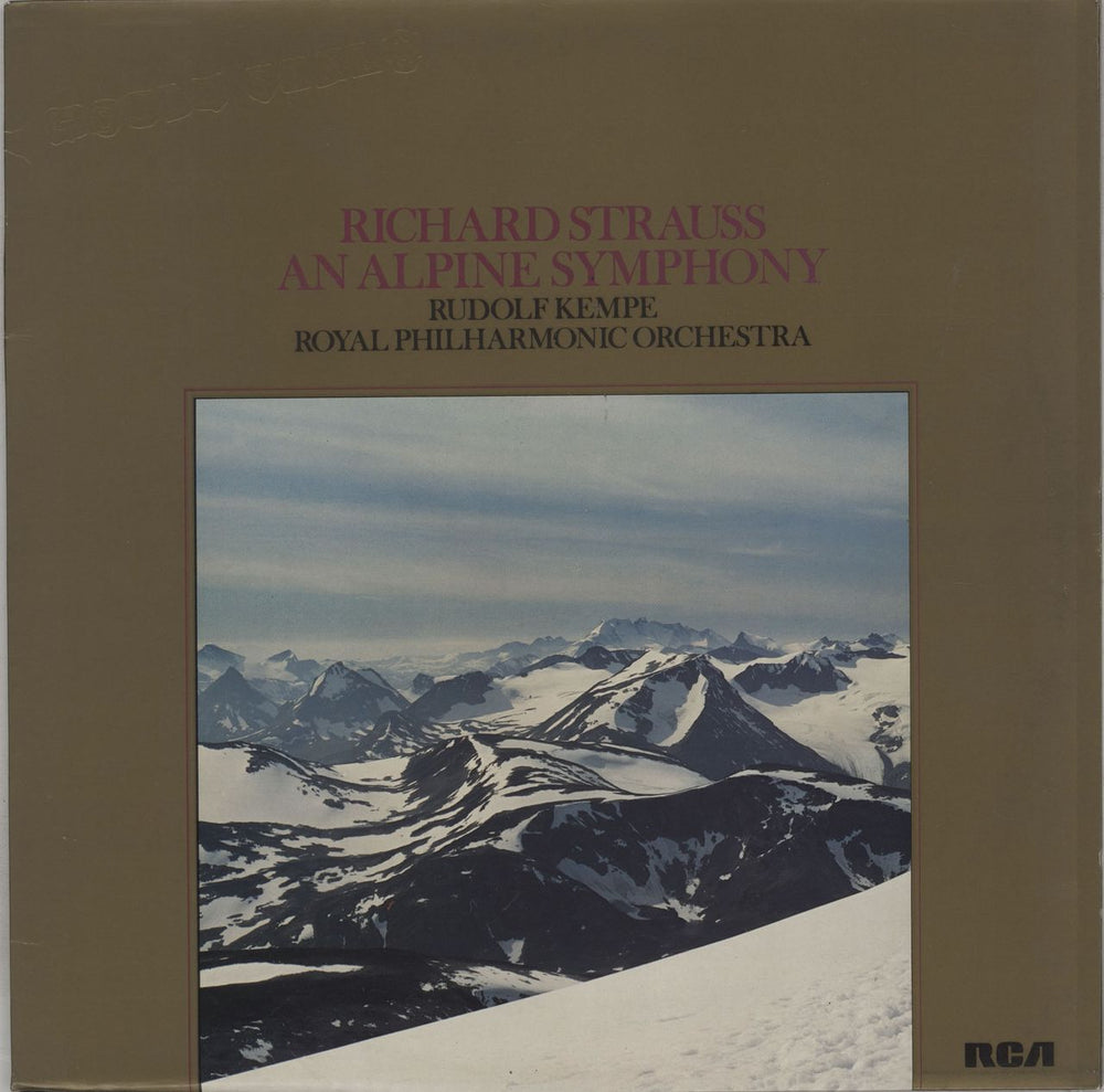 Richard Strauss Alpine Symphony UK vinyl LP album (LP record) GL42697