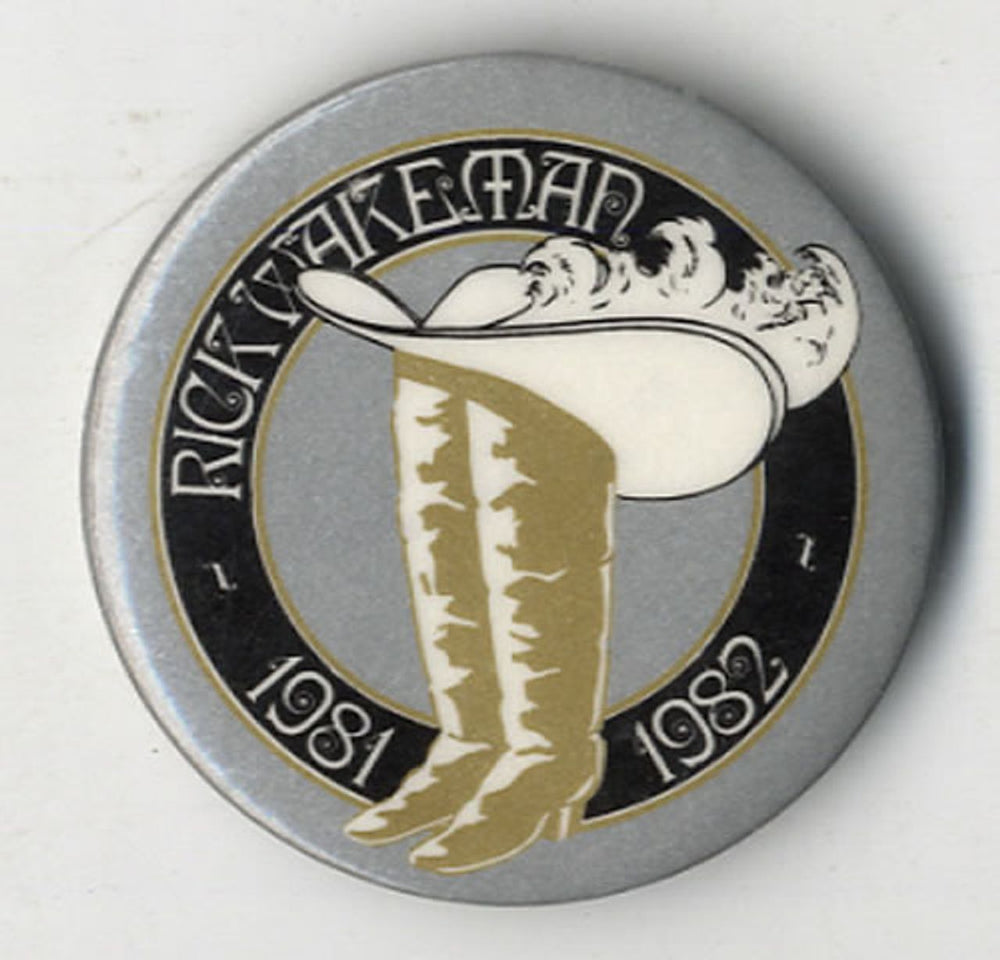 Rick Wakeman 1981/82 Tour UK badge BADGE