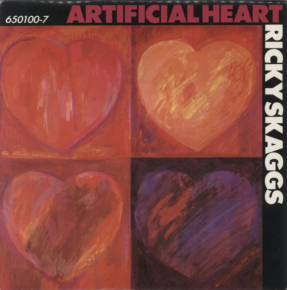 Ricky Skaggs Artificial Heart UK 7" vinyl single (7 inch record / 45) 6501007