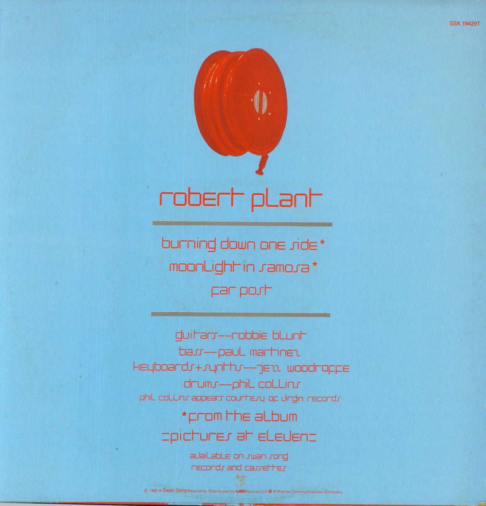 Robert Plant Burning Down One Side UK 12" vinyl single (12 inch record / Maxi-single)