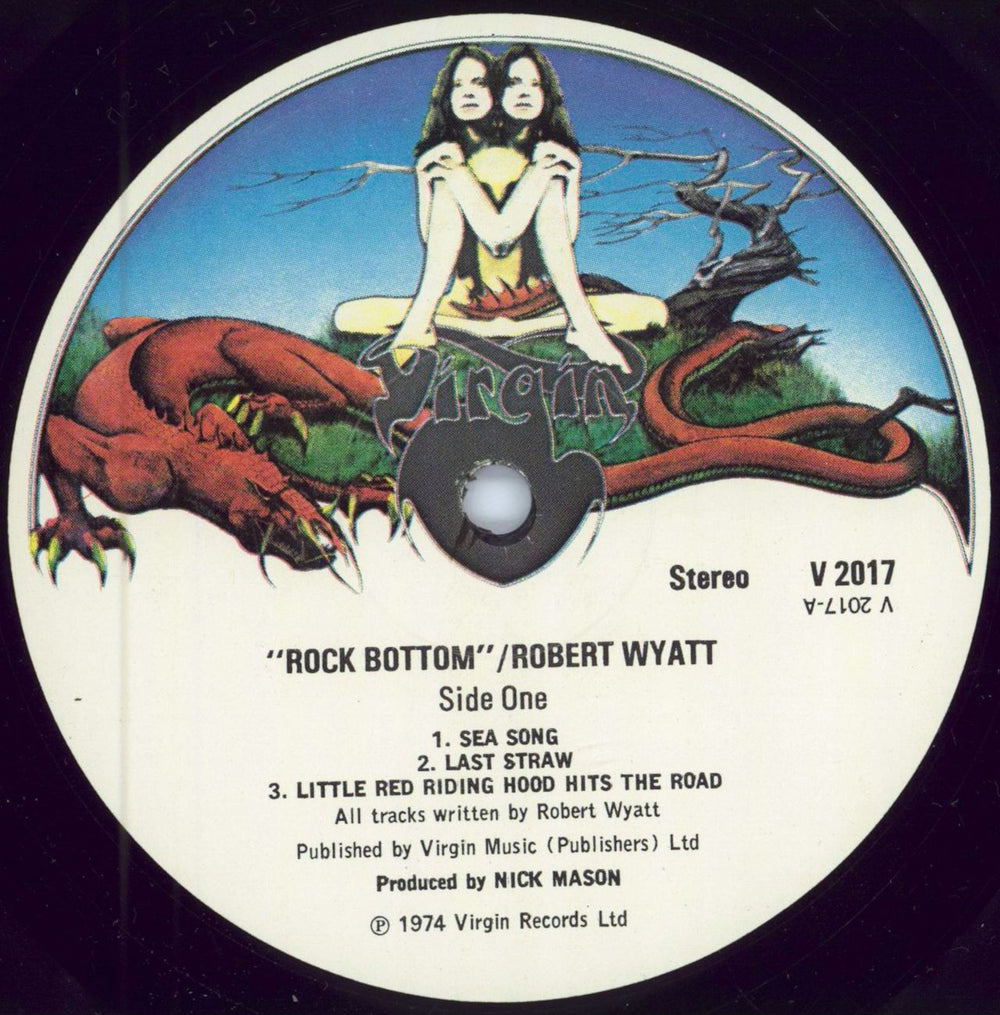 Robert Wyatt Rock Bottom - 1st -VG UK vinyl LP album (LP record) RWYLPRO787665