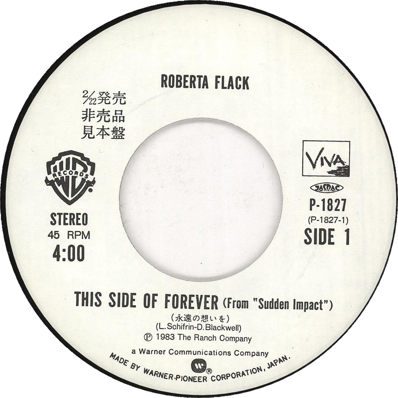 Roberta Flack This Side Of Forever - White label + Insert