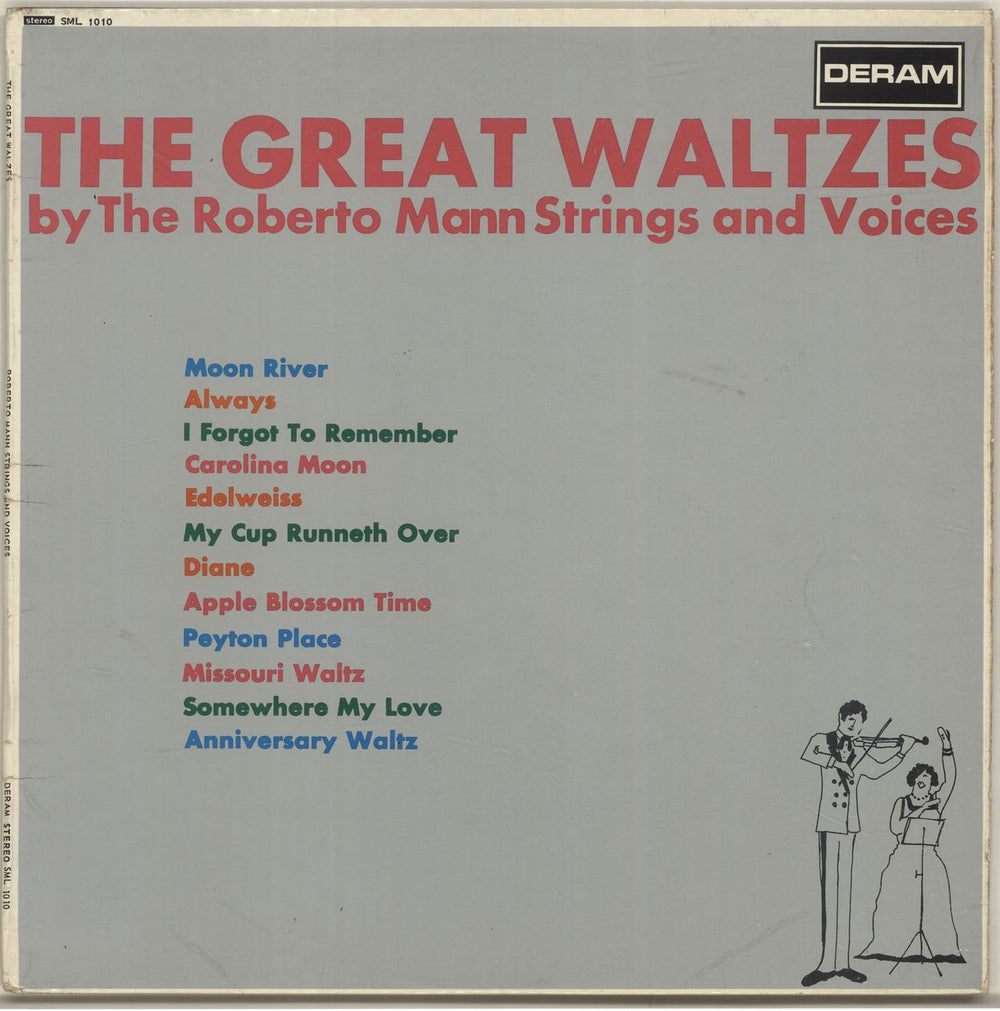 Roberto Mann The Great Waltzes UK vinyl LP album (LP record) SML1010