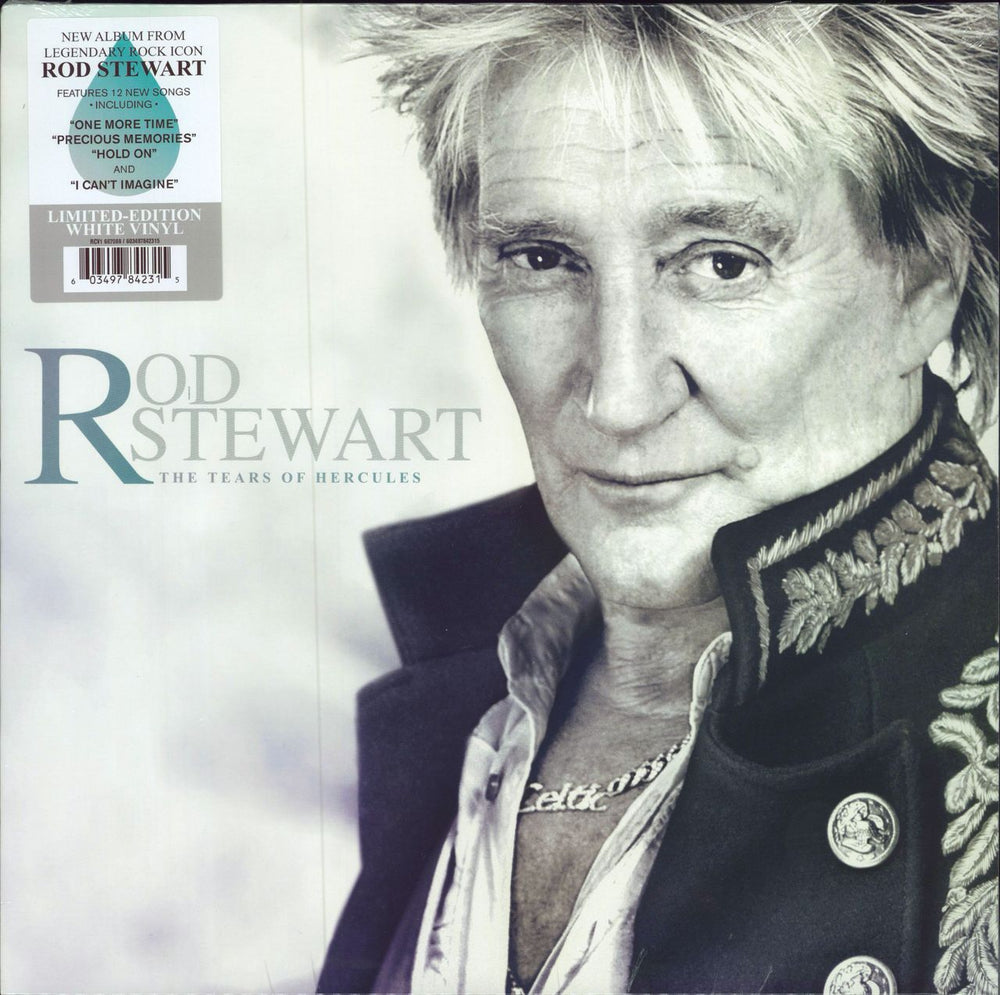 Rod Stewart The Tears Of Hercules - White - Sealed US vinyl LP album (LP record) RCV5667088