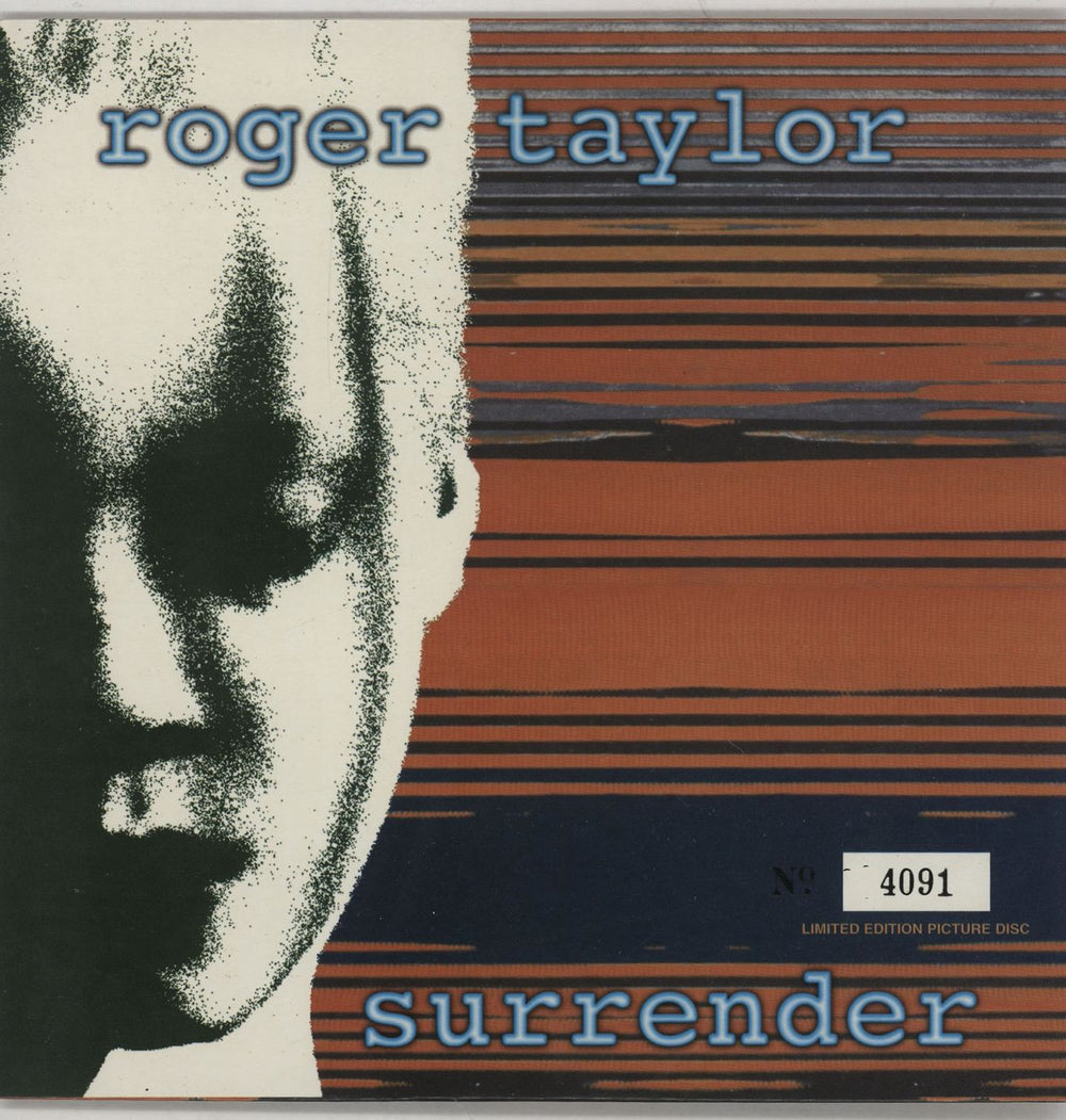 Roger Taylor Surrender UK 7" vinyl picture disc (7 inch picture disc single) R6517