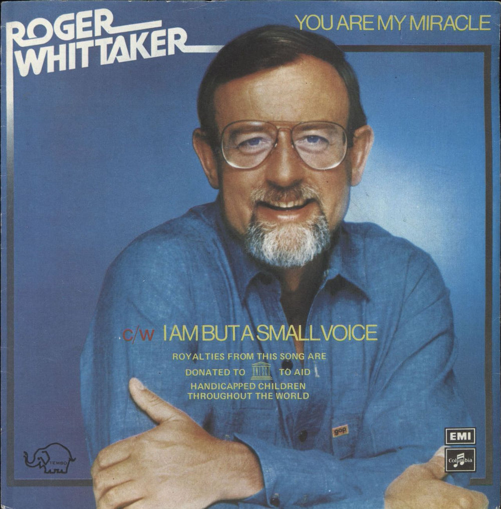 Roger Whittaker You Are My Miracle UK 7" vinyl single (7 inch record / 45) DB9089