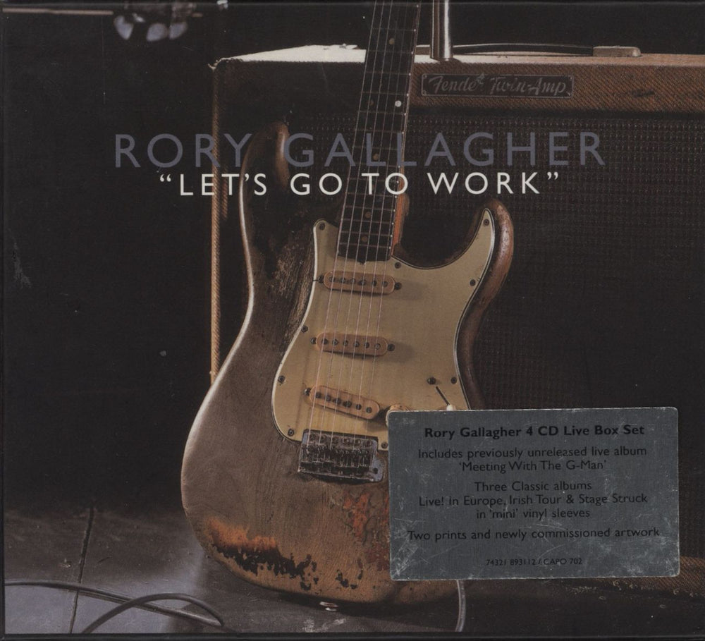 Rory Gallagher Let's Go To Work UK CD Album Box Set CAPO702