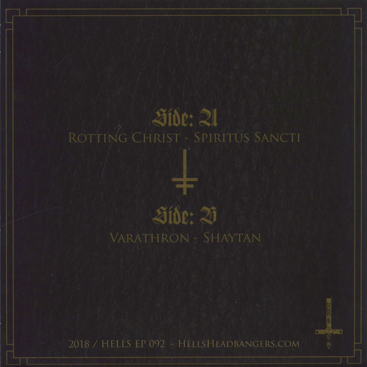 BANDS, ROTTING CHRIST & VARATHRON split LP