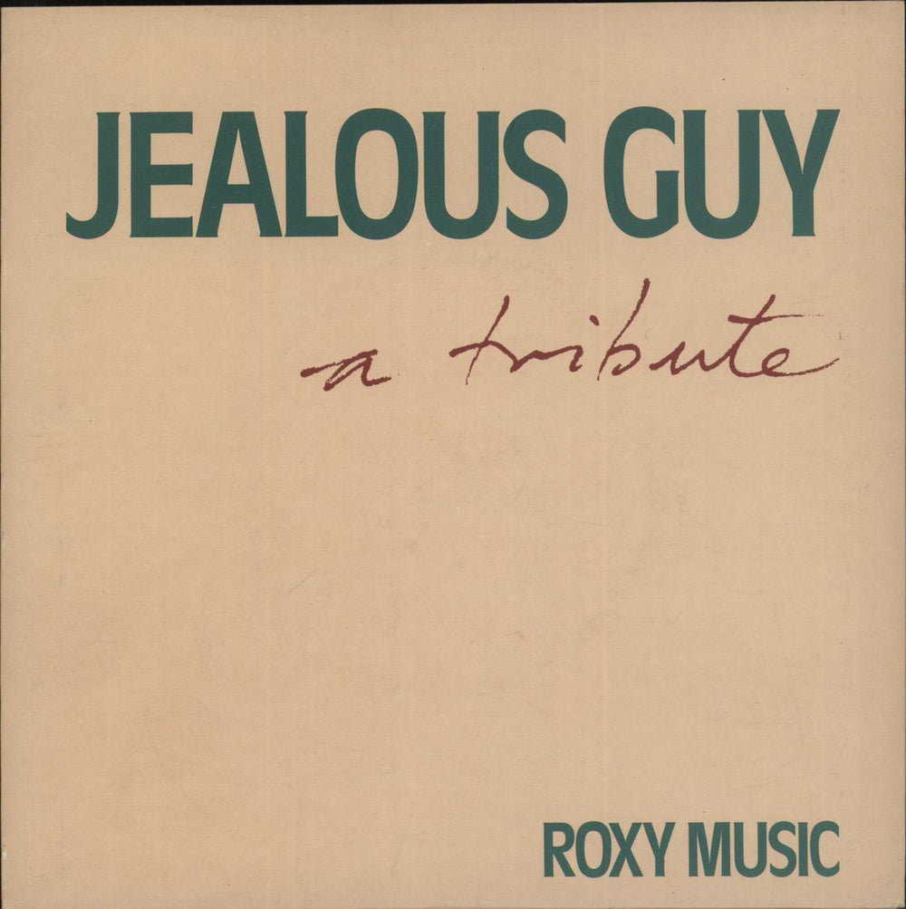 Roxy Music Jealous Guy - P/S French 7" vinyl single (7 inch record / 45) ROXY2