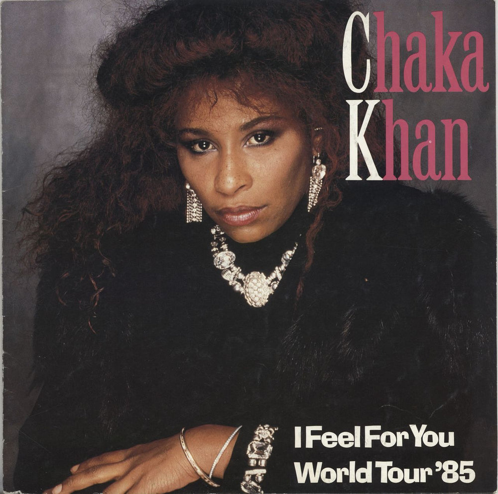 Rufus & Chaka Khan I Feel For You World Tour '85 UK tour programme TOUR PROG