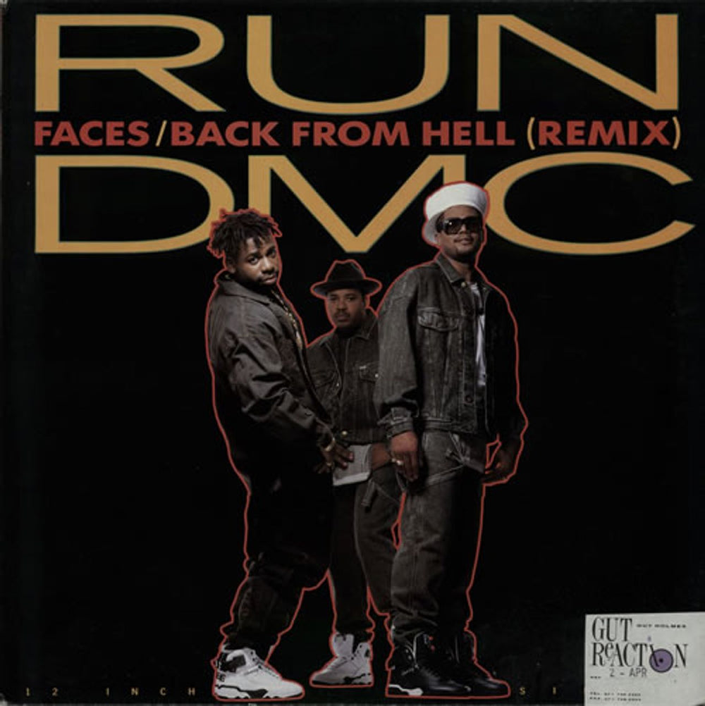 Run DMC Faces UK 12" vinyl single (12 inch record / Maxi-single) PROFT328