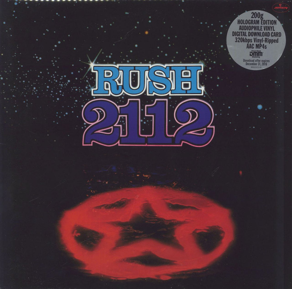 Rush 2112: Hologram Edition - 200gm US vinyl LP album (LP record) B0022371-01