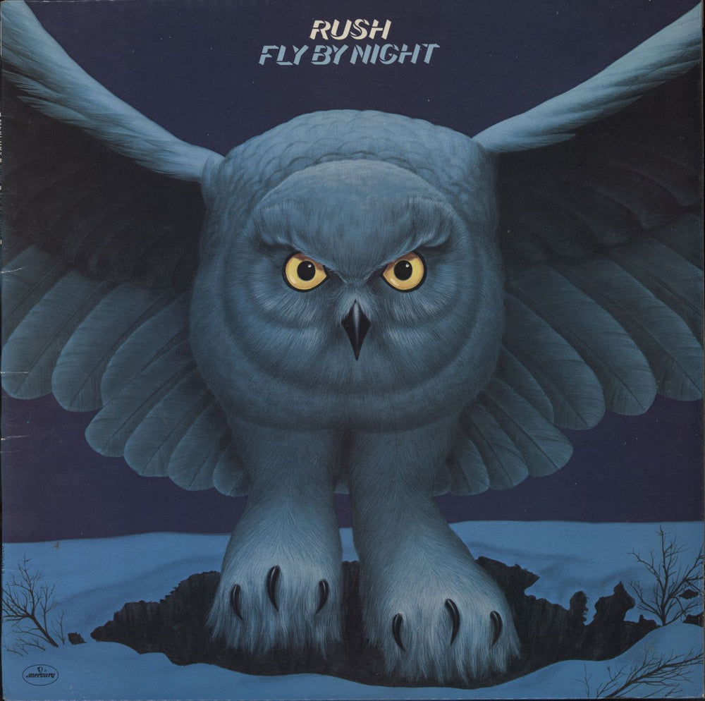 Rush Fly By Night + Insert - EX UK vinyl LP album (LP record) 9100013