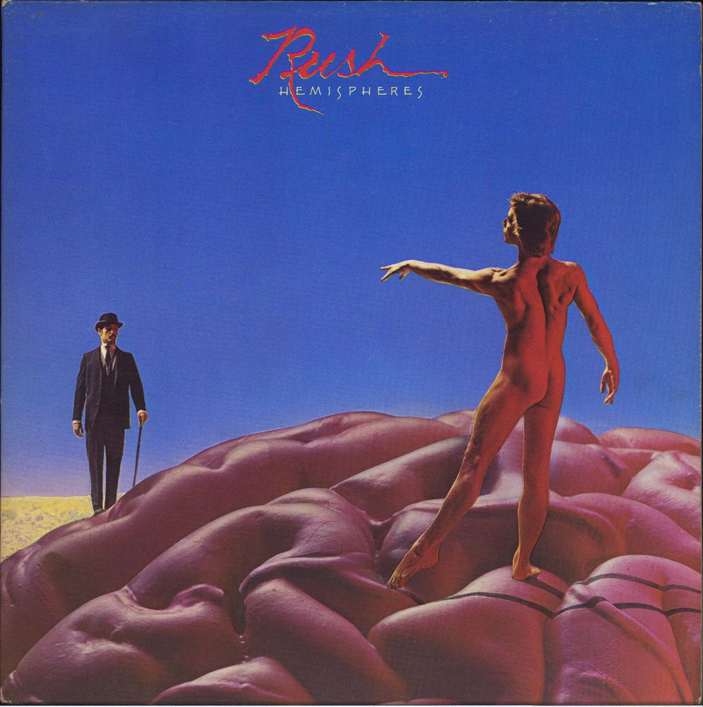 Rush Hemispheres - 1st + Poster Canadian vinyl LP album (LP record) ANR-1-1014