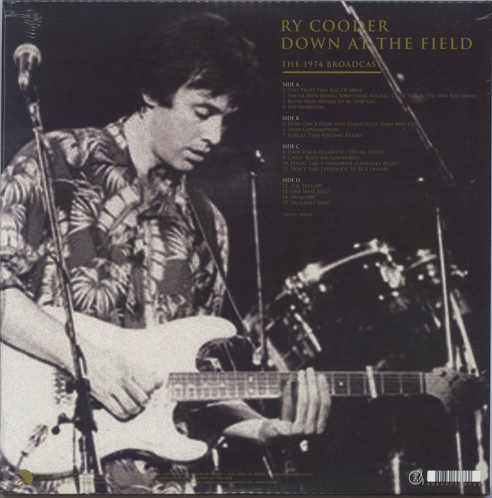 Ry Cooder Down At The Field The 1974 Broadcast - Sealed UK 2-LP vinyl record set (Double LP Album) 803341363762