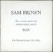 Sam Brown Box - Sampler UK Promo CD single (CD5 / 5") SAM1