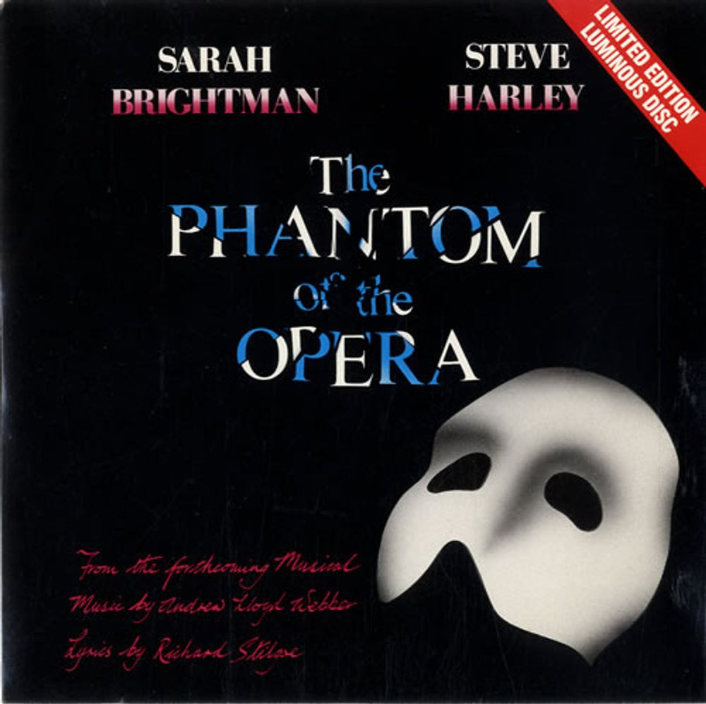 Sarah Brightman The Phantom Of The Opera - Luminous Vinyl UK 7" vinyl single (7 inch record / 45) POSPP800