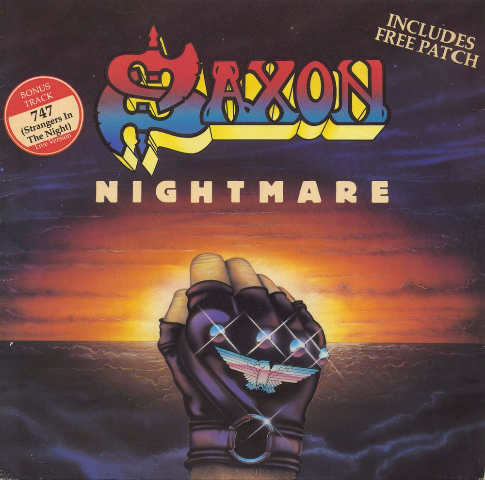 Saxon Nightmare - EX UK 12" vinyl single (12 inch record / Maxi-single) CART284