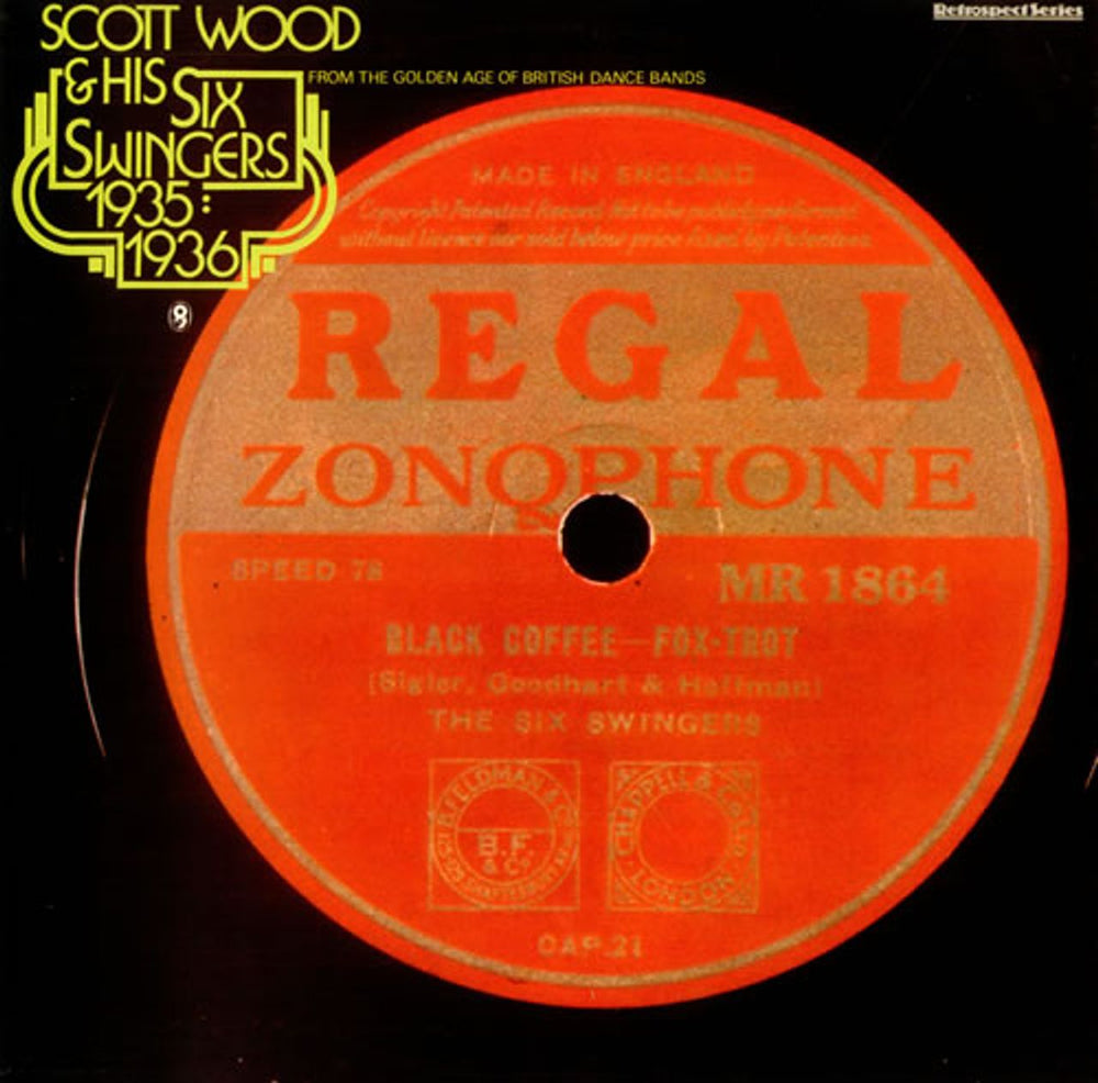 Scott Wood The Six Swingers 1935:1936 UK vinyl LP album (LP record) SH249