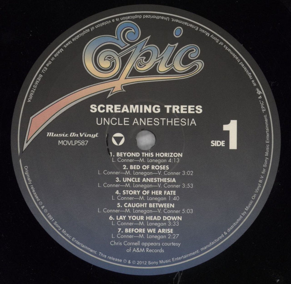 Screaming Trees Uncle Anaesthesia UK vinyl LP album (LP record) SCTLPUN827157