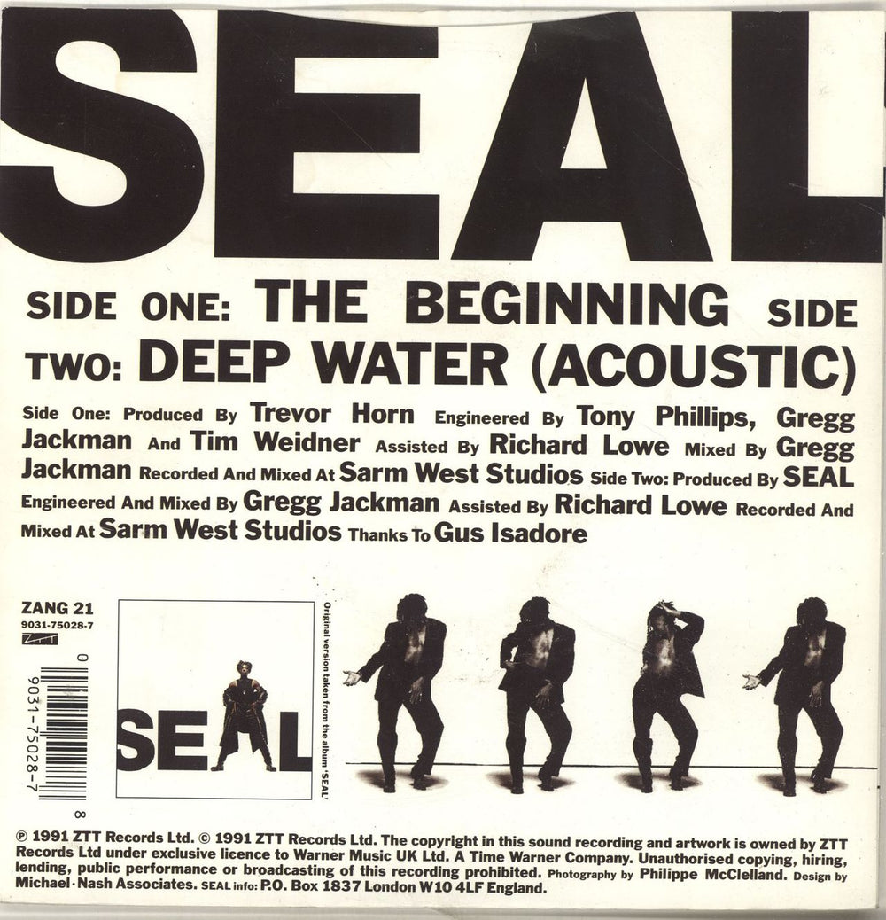 Seal The Beginning UK 7" vinyl single (7 inch record / 45) 090317502878