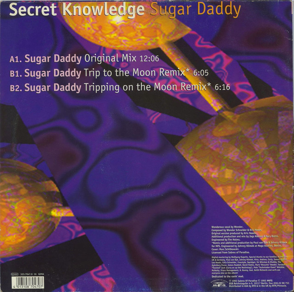 Secret Knowledge Sugar Daddy German 12" vinyl single (12 inch record / Maxi-single)