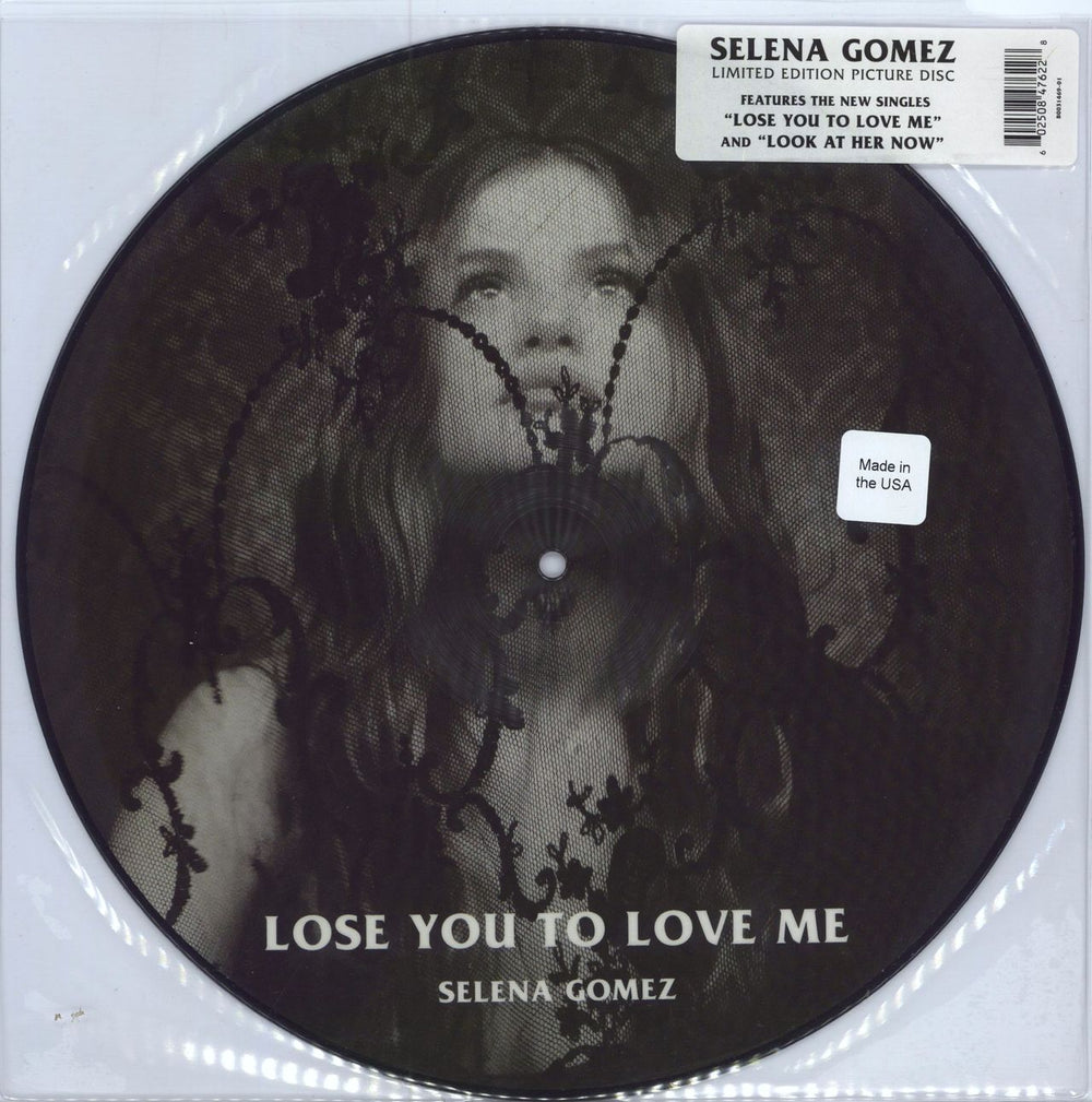 Selena Gomez Lose You To Love Me / Look At Her Now US 12" vinyl picture disc (12 inch picture record) B0031469-01