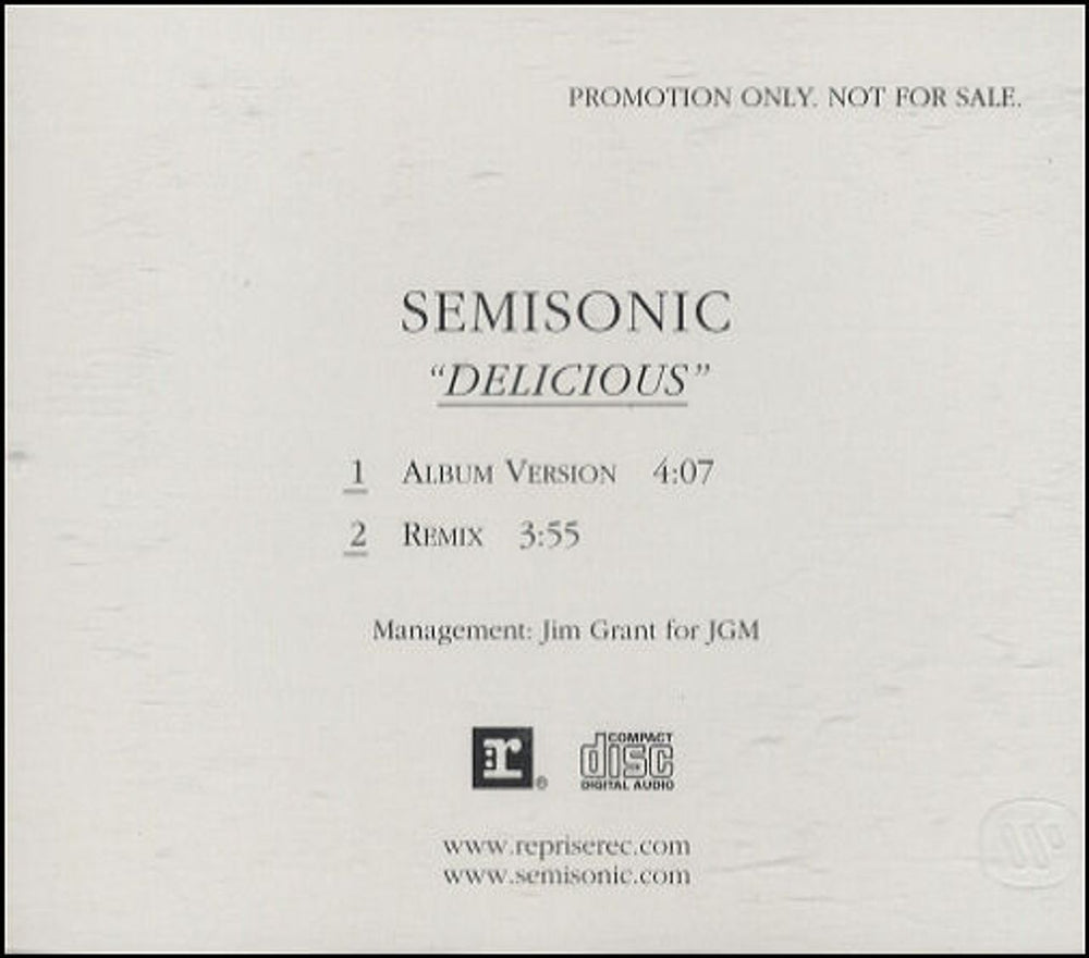 Semisonic Delicious US Promo CD single (CD5 / 5") PRO-CD-9972-R